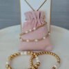 Armband met dubbele parel & zirconia