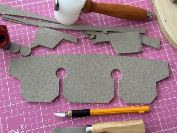 Handtas - echt leder "Birkin 30" replica