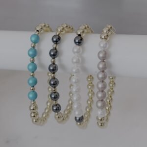 Armband met glasparels