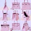 Handtas - echt leder "Birkin 30" replica
